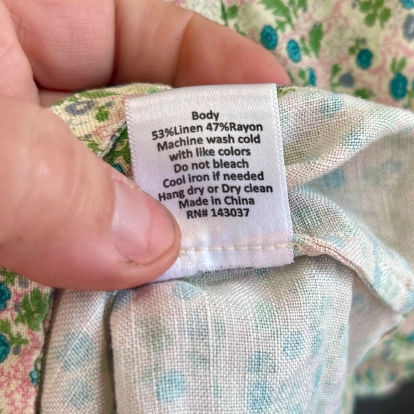 Hunter Bell Vintage Floral Claudia Puff Sleeve Top Blouse Shirt Size Medium - Picture 9 of 12